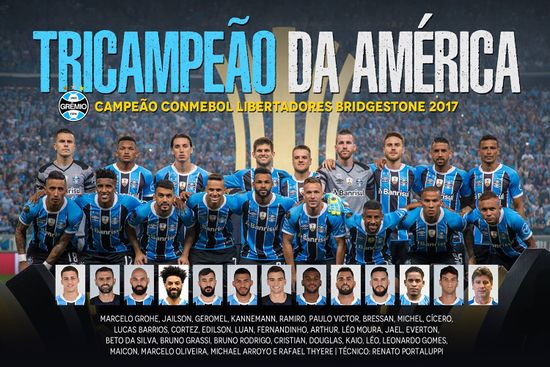 Grêmio Campeão da Liertadores da América de 2017
