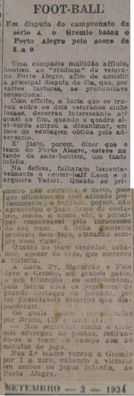 1924.08.31 - Citadino - Fussball 0 x 3 Grêmio - Correio do Povo 1924.09.02.png