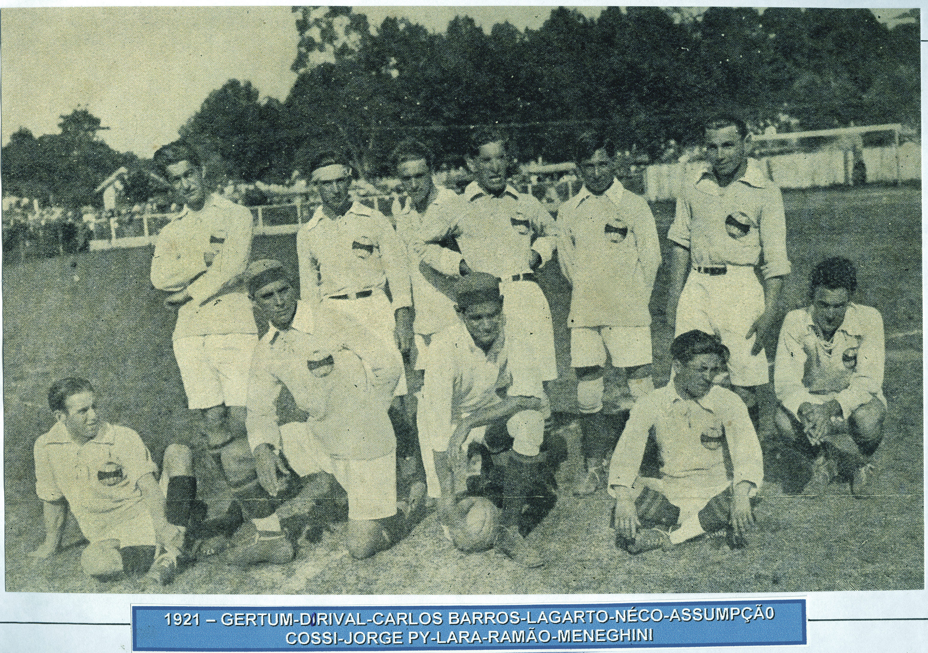 Elenco Campeão Gaúcho de 1921.