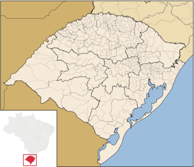 Mapa de localização/Rio Grande do Sul