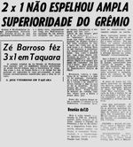 1966.09.11 - Campeonato Gaúcho - Grêmio 2 x 1 Rio-Grandense de Rio Grande - Diário de Notícias.JPG