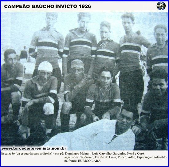 Grêmio Campeão Gaúcho de 1926.