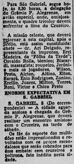 1955.05.08 - Amistoso - Cruzeiro de São Gabriel 2 x 4 Grêmio - 01 Diário de Notícias.JPG