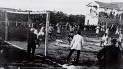 Jogo entre Grêmio e Guarany de Bagé no ano de 1913, vencido pelo Imortal por 3x1