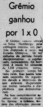 1968.07.20 - Amistoso - Grêmio 1 x 0 Novo Hamburgo - Diário de Notícias - 01.JPG