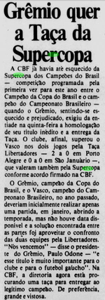 Jornal dos Sports 21.04.1990 Pág6 Grêmio quer a Taça.png