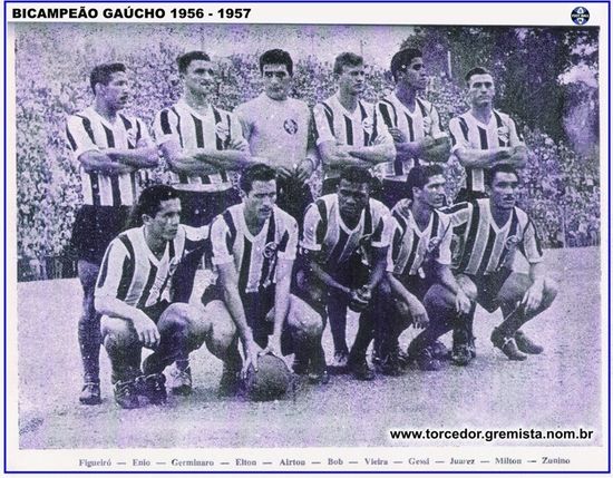 Grêmio Campeão Gaúcho de 1957.