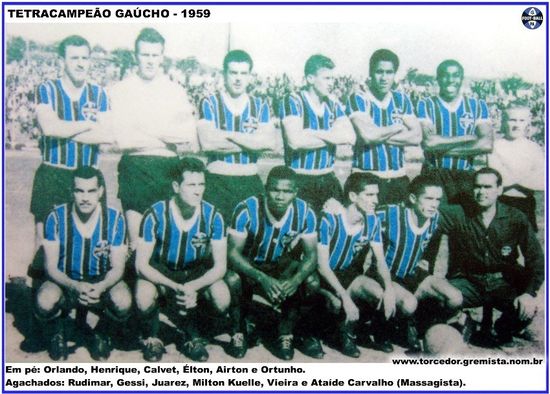 Grêmio Campeão Gaúcho de 1959.