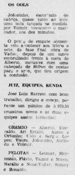 1967.07.23 - Campeonato Gaúcho - Pelotas 1 x 1 Grêmio - Diário de Notícias.JPG