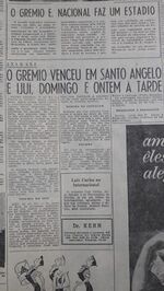 1958.04.14 - Amistoso - Seleção de Ijuí 2 x 5 Grêmio - Correio do Povo.jpeg