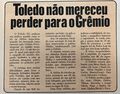 1984.06.09 - Amistoso - Toledo FC 1 x 2 Grêmio - Jornal Correio do Oeste.jpg